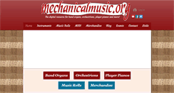 Desktop Screenshot of mechanicalmusic.org