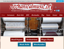 Tablet Screenshot of mechanicalmusic.org